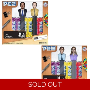 The Office PEZ Gift Set - Candy Sweets Dispensers Twin Pack Box  49.3g